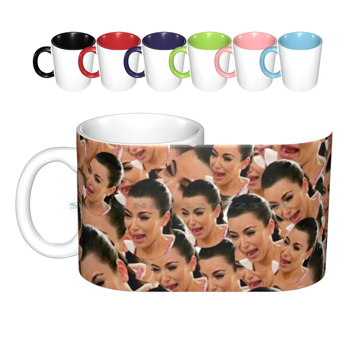 

Crying Ceramic Mugs Coffee Cups Milk Tea Mug Crying Tv Show Reality Collage Collage Design Pop Culture Meme Memes Funny Urban