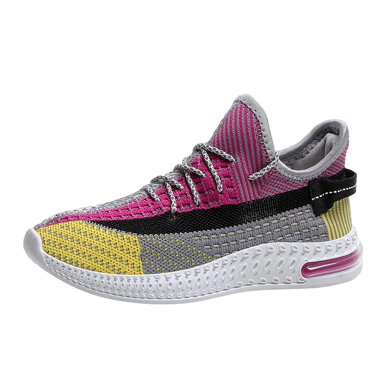 Фиолетовый Comfortable inner ladies casual shoes 360 degree breathable wicking sports shoes women's vulcanized shoes beautiful and generous - Цвет: Фиолетовый