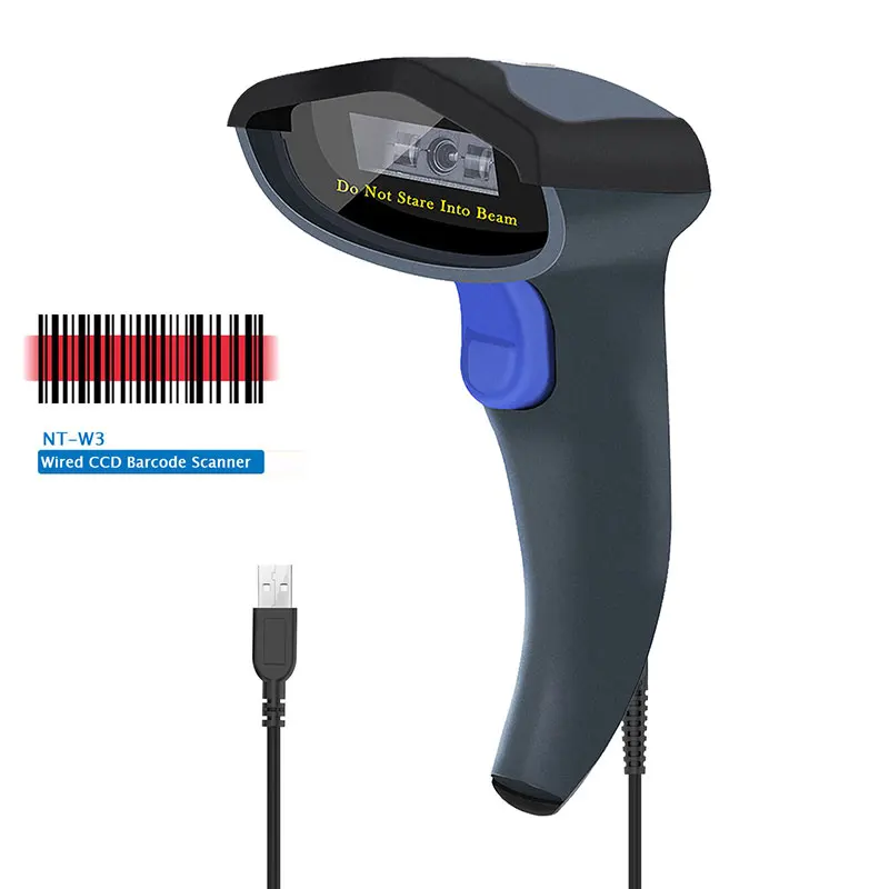 W3 Wired CCD NETUM W8-X Bluetooth 2D/QR сканер штрих-кода PDF417 считыватель(3-в-1 2,4G Беспроводной& USB2.0 проводной и Bluetooth) для Мобильных Платежей - Цвет: W3 Wired CCD