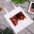 Аниме шоппер женская сумка бесплатная доставка сумки портфель дизайнерские сумки Титаны атака Многоразовые Холст для шоппинга тканевая сумка