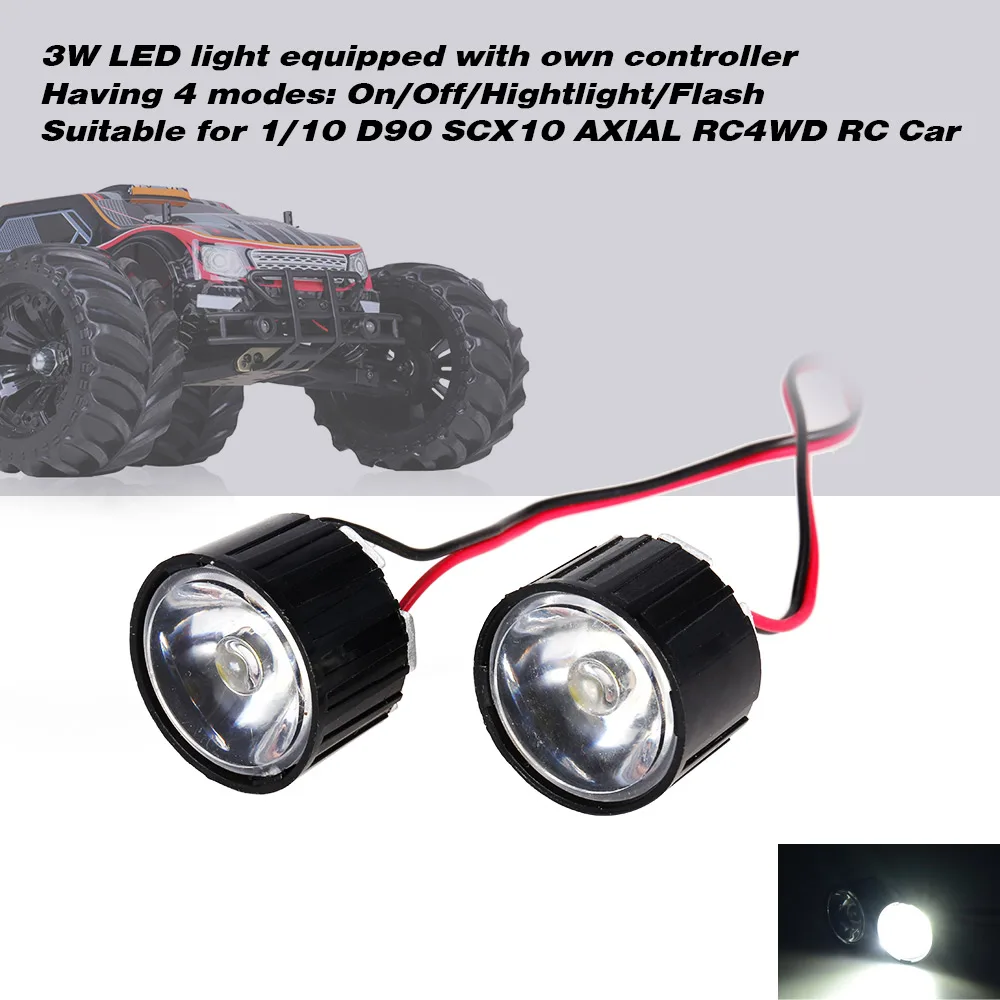 AX 006A 3W подсветка Светодиодные лампы w/панель контроллера для 1/10 Rock Crawler Traxxas Redcat AXIAL