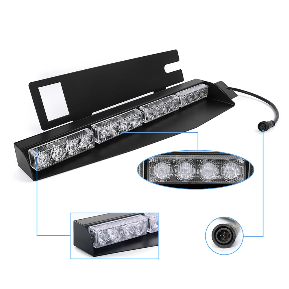 Castaleca Vehicle Police Lights 32LED Warning Strobe Light 12/24V Emergency Fog 15 Lighting Modes Car Styling | Автомобили и