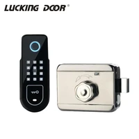 hide key digital keypad door lock fingerprint lock remote control lock keyless door lock easy install 13 56mhz ic card