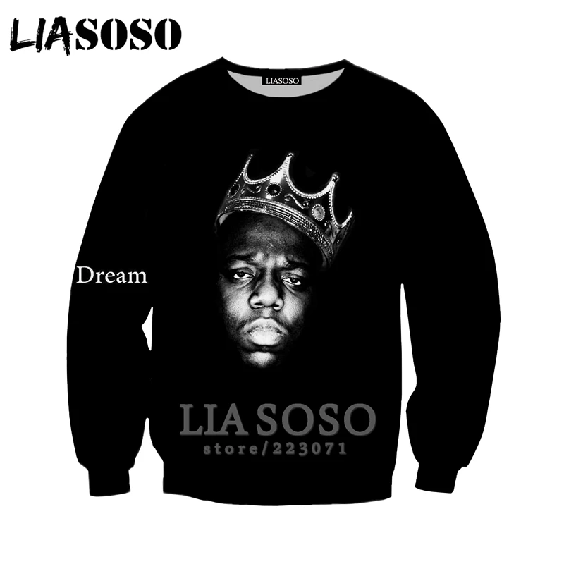 2pac Толстовка LIASOSO Модные мужские и женские толстовки 3D принт Рэпер Хип Хоп Уличная одежда с длинным рукавом Топы пуловер с круглым вырезом B182-06 - Цвет: 17