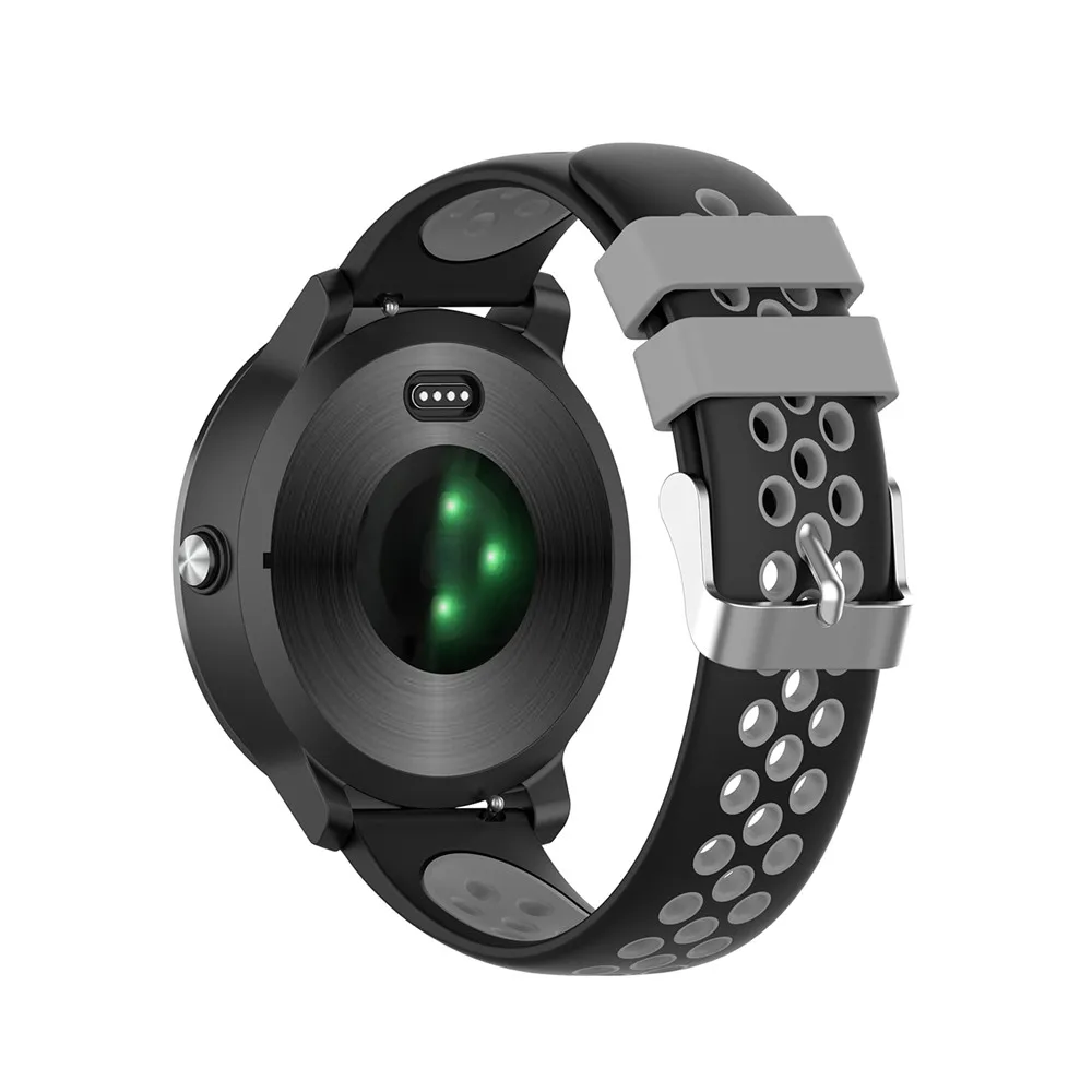 20 мм силиконовый браслет для Garmin Vivoactive 3/HR для Ticwatch 2/E/C2 для samsung gear R600/Galaxy Watch R815 Смарт-часы