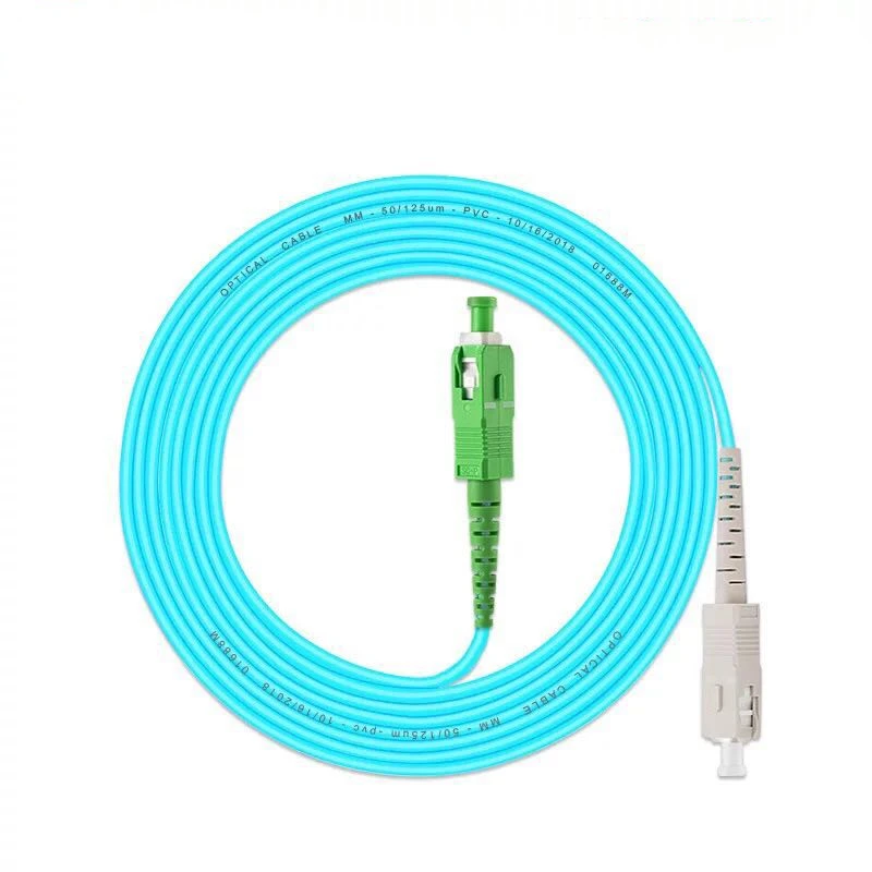 

Free Shipping 5PCS/lot SC/UPC -SC/APC OM3 Fiber Optic Patch Cord 10G 50/125 Fiber Cable Multimode Simplex Optical Jumper1M 5M20M