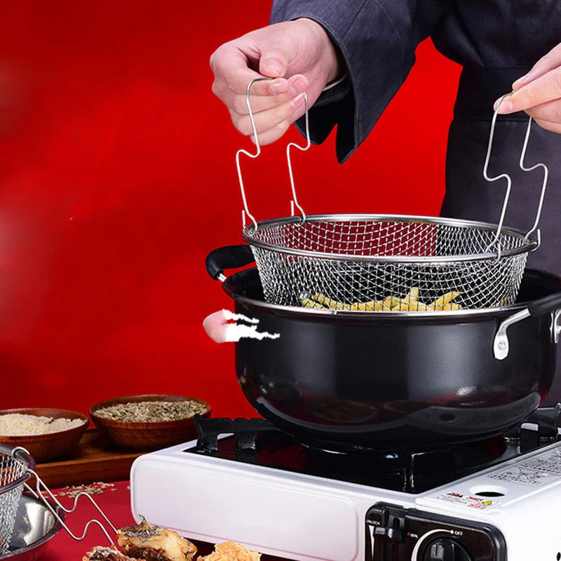 Глубокая жареная кастрюля толстая суповая маленькая фритюрница стандартная