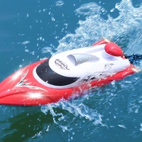 2 4g rc high speed racing boat with led lights 35kmh hj806 waterproof speedboat 200ms model electric professional ship toys boy