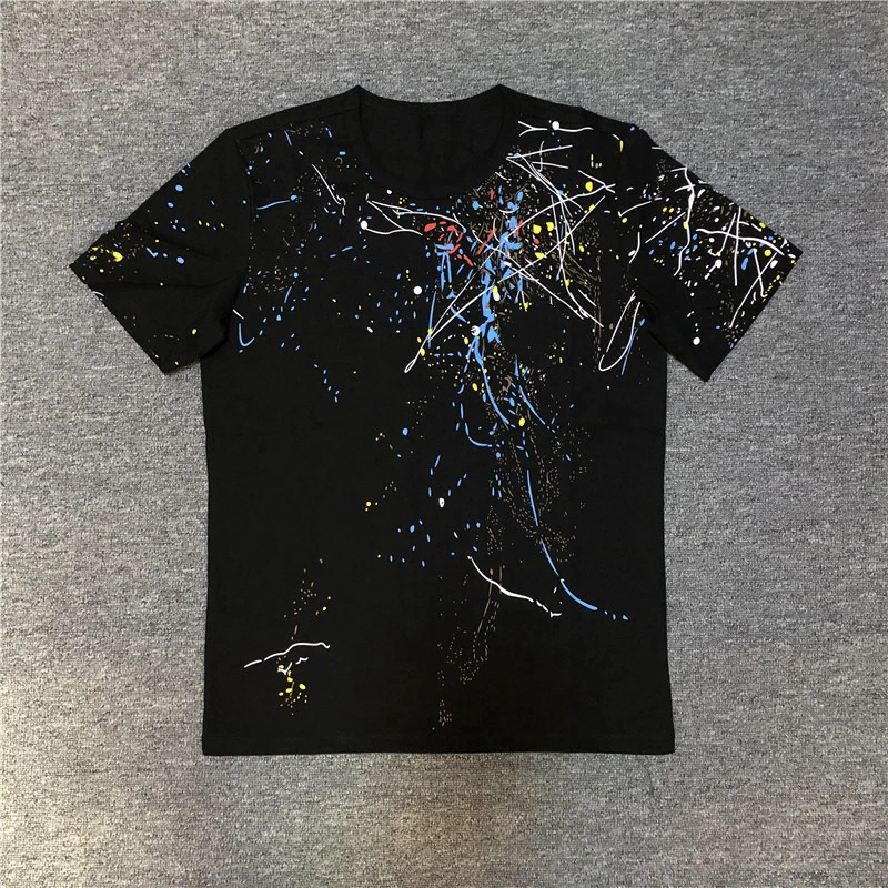 

Hot fashion women/men's high quality print t-shirts eorope style men casual tee tops B754