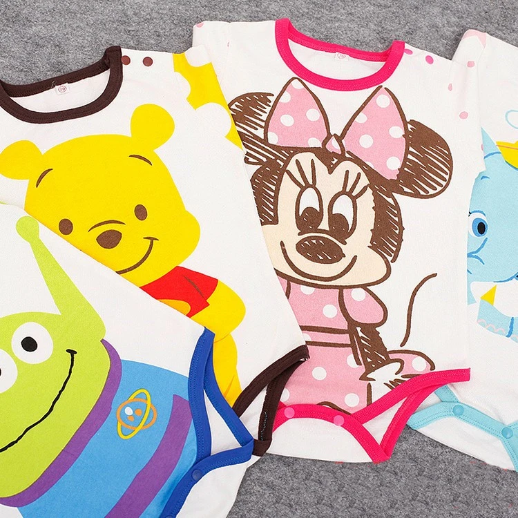 Боди с рисунком для маленьких девочек Одежда новорожденных длинными рукавами и