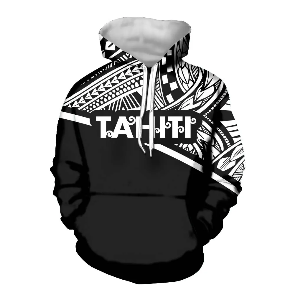 

HYCOOL Polynesian Tribal Tahiti Vintage Spring and summer Sweatshirt Women Korean Print Hoodie Women Fashion Clothe Hoodies