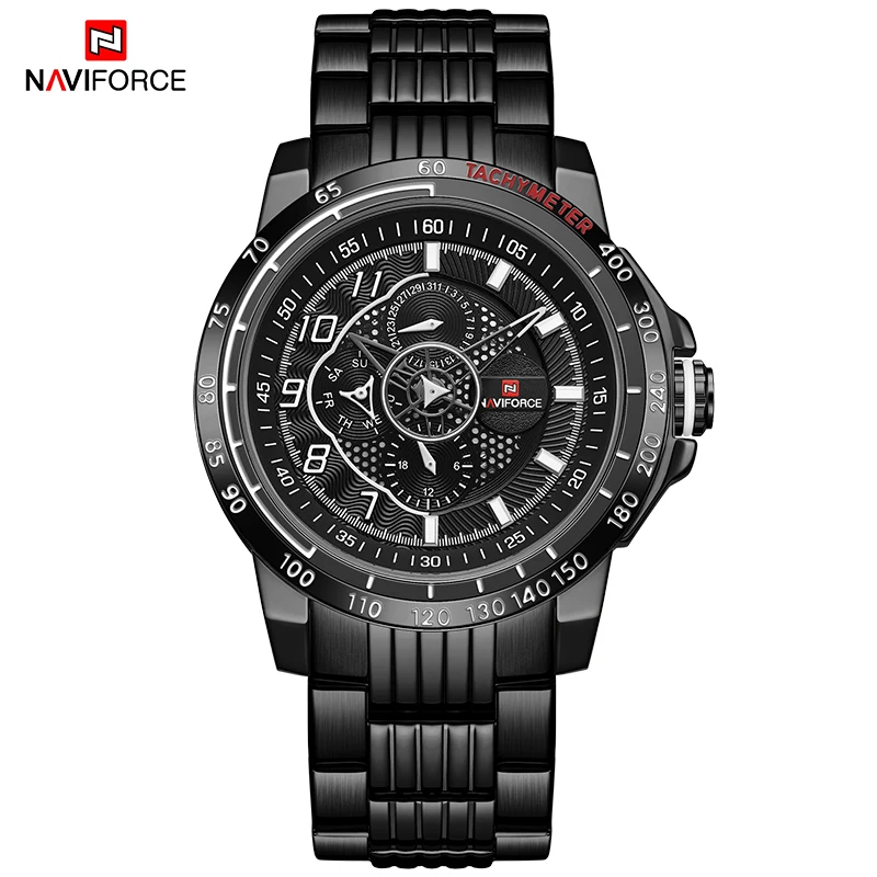 BWB NAVIFORCE мужские часы, бизнес часы из нержавеющей стали, военные мужские водонепроницаемые светящиеся кварцевые наручные часы, Relogio Masculino - Цвет: BWB