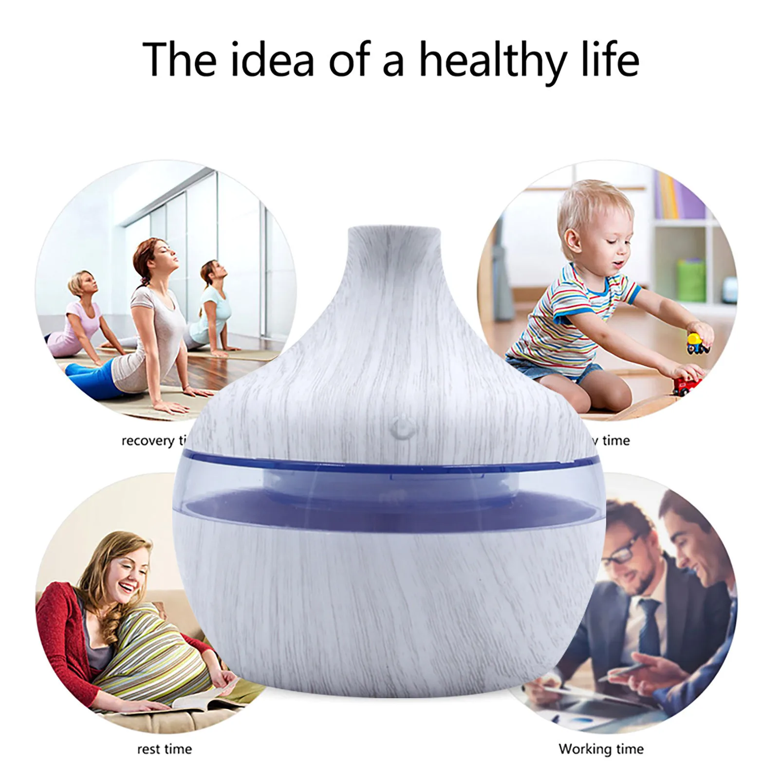 @ 300ml Air Aroma Essential Oil Diffuser Led Aromatherapy Humidifier Diffusore Oli Essenzi #2021 | Дом и сад
