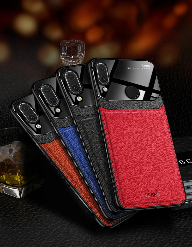 Чехол, для HuaWei Nova 3i mate 8 9 Matre9 на кожаном зеркальном стекле Силиконовый противоударный телефон роскошные мягкие милые чехлы