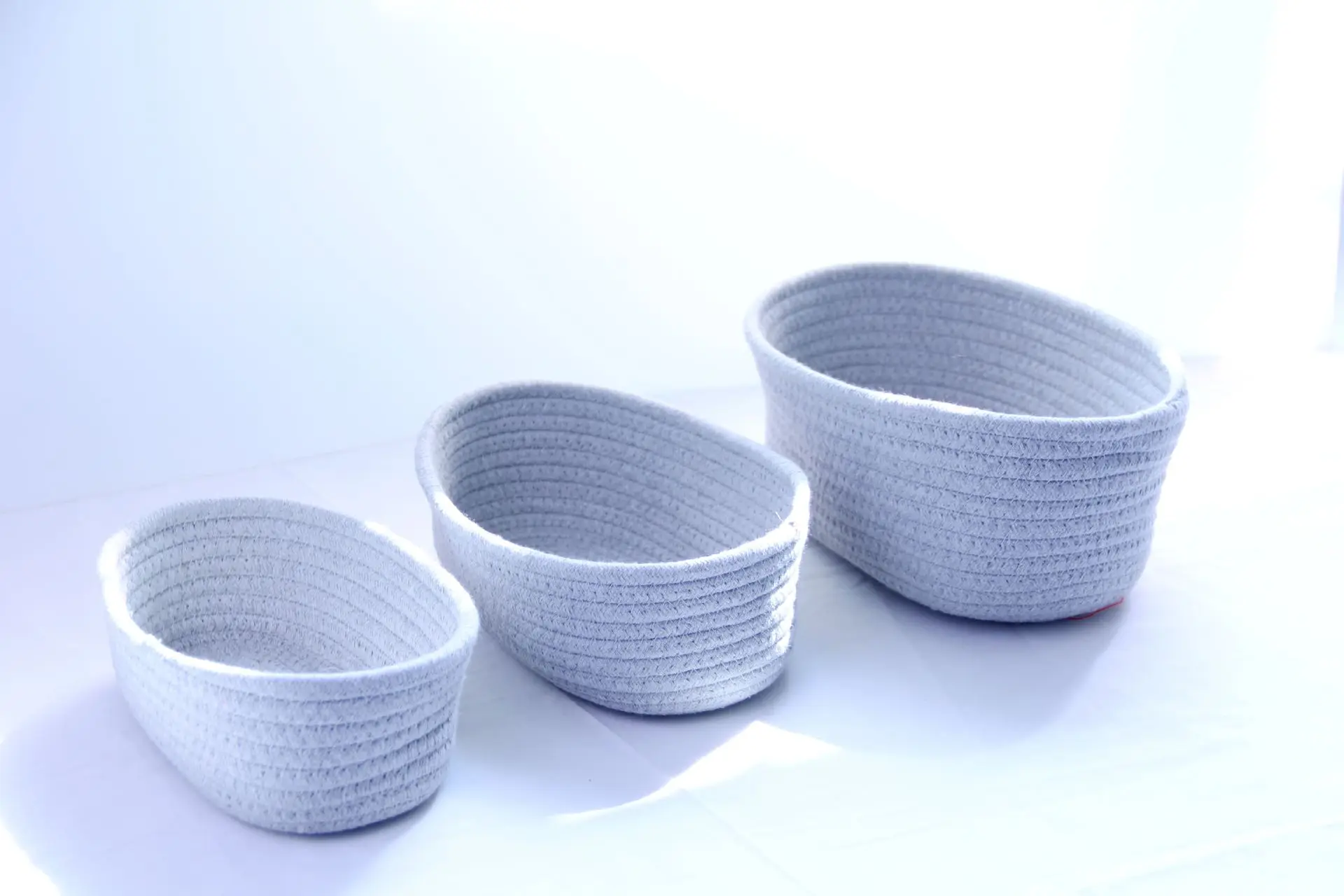 

Porch cotton woven storage basket finishing basket desktop coffee table key remote control cosmetics sundries box