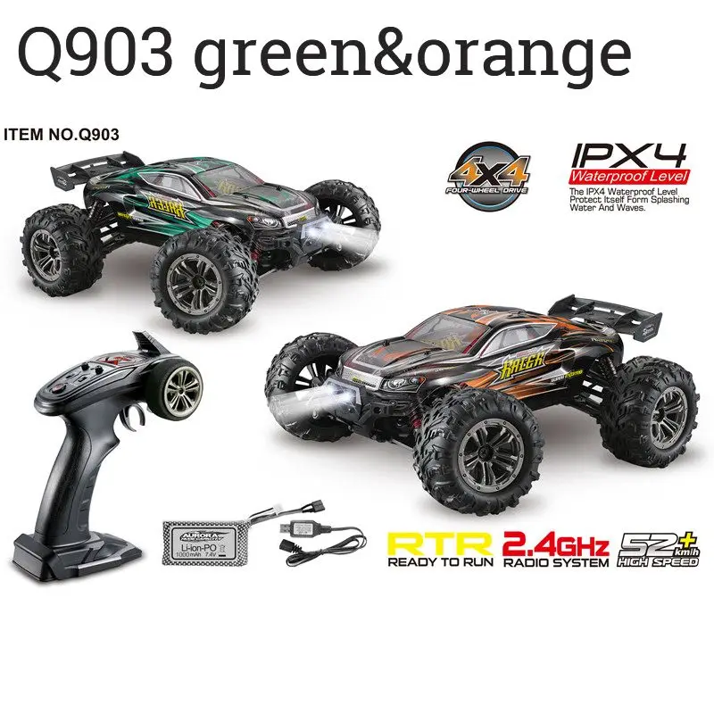 Xinlehong Q903 RC автомобиль 1:16 2 4G 4WD 52 км/ч высокоскоростной бесщеточный ру десерт