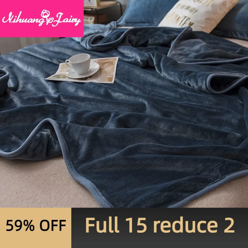 

Coral Fleece Blanket Student Dormitory Single Double Double-sided Milk Fleece Blanket Four Seasons Air Conditioning Blanket