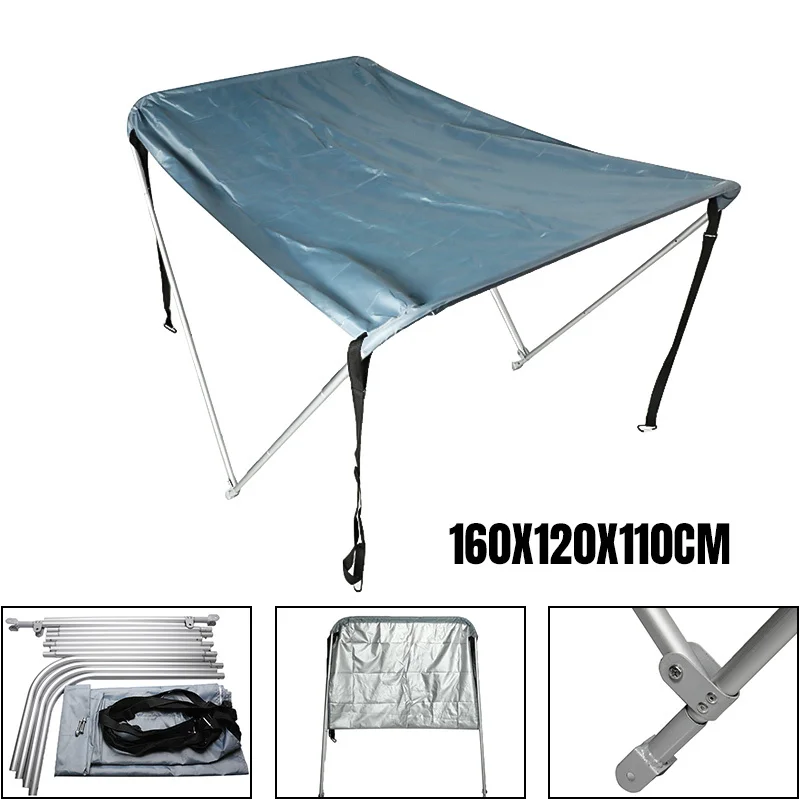 160x110x120 см 2 БИМИНИ топ с бантом 600D водонепроницаемый чехол для лодки палатки яхты