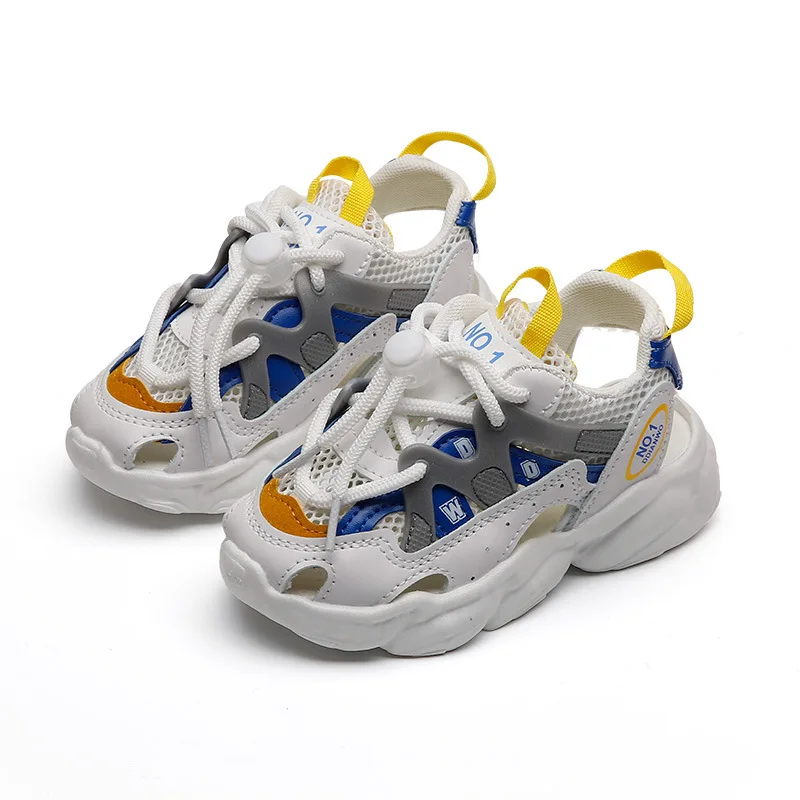 

2021 Summer Kids Boy Girl Shoes Casuals Slip-On Mixed Colors Sneakers Fashion Concise Flat Heels Air mesh Non-slip Hollow