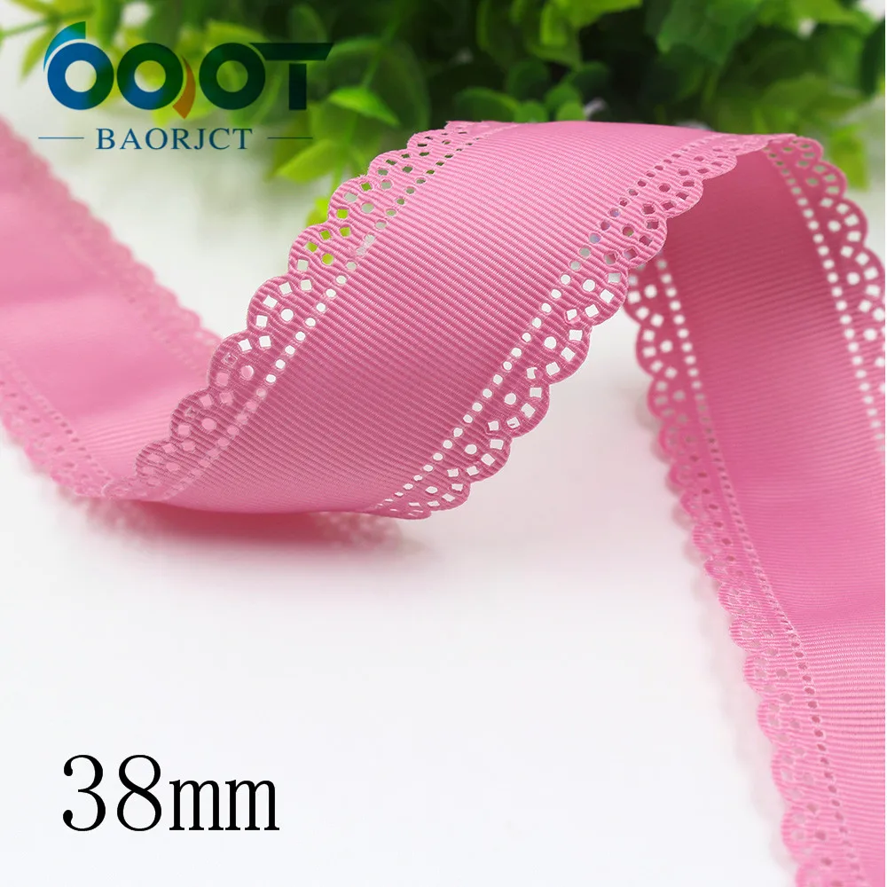 I-19407-895 OOOT BAORJCT I-19407-882, 10 ярдов, горячая Распродажа 38 мм полые цветы сплошная корсажная лента ленты, DIY ручной работы материал, аксессуары для одежды - Цвет: I-19407-895
