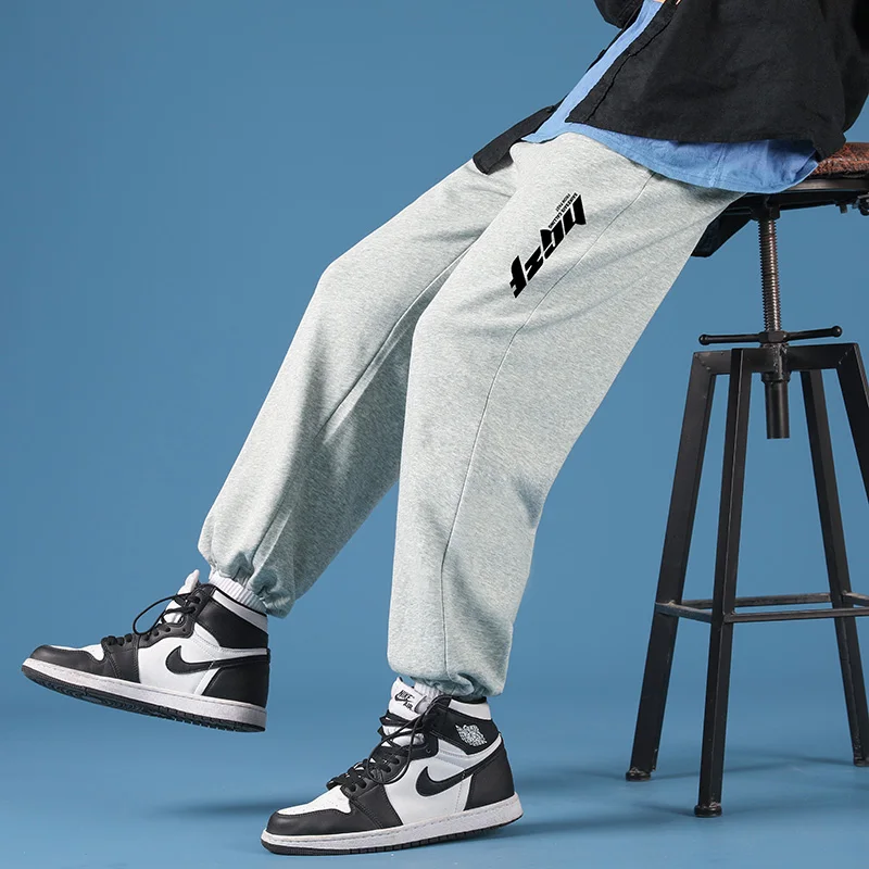 

2022 Mens Sweatpants Straight Sports Casual Pants Male Trousers Loose Pants Joggers