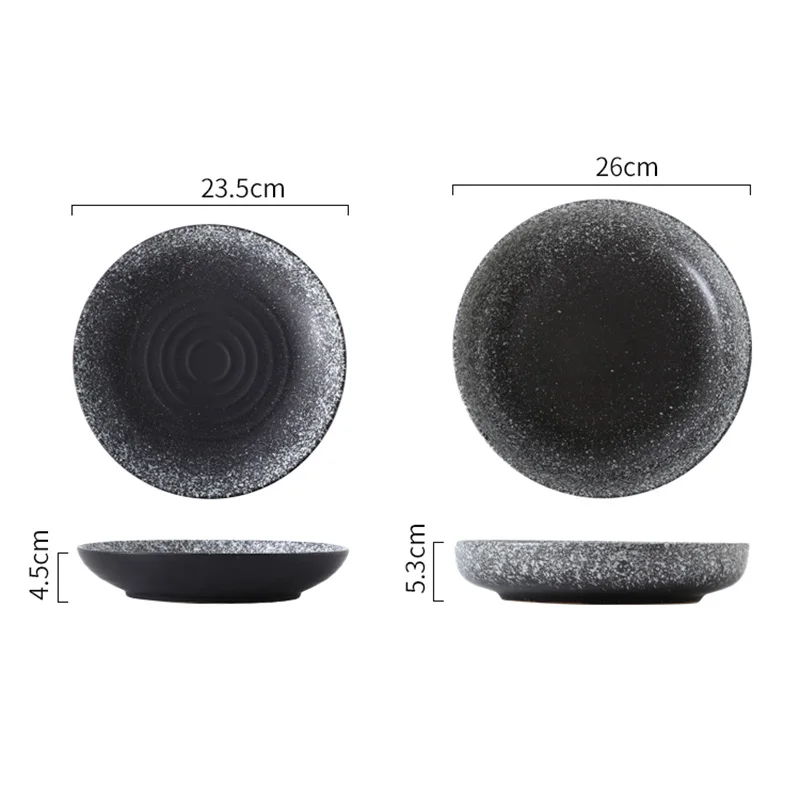 Глубокая круглая тарелка FANCITY керамическая креативная для салата домашнее блюдо