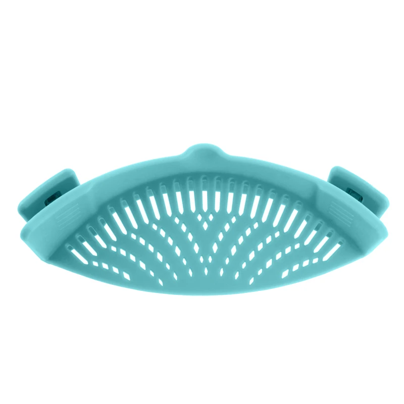Light Blue Регулируемый Фильтр зажим на кастрюле из нержавеющей стали/силиконовые пасты слив устройство для слива из кастрюль фильтры для воды сетки для раковины - Цвет: Light Blue
