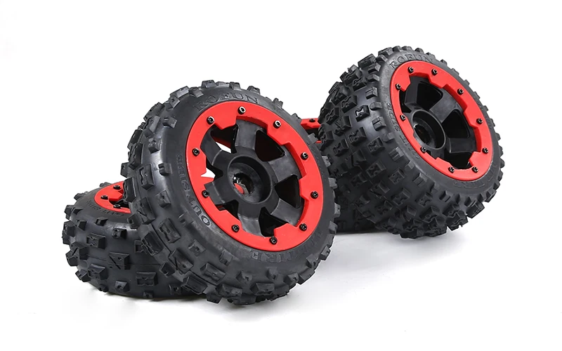 Передние и задние шины Knobby Bowtie на ободах для HPI Baja 5B Rovan Sport King motor 1/5 Buggies | Игрушки