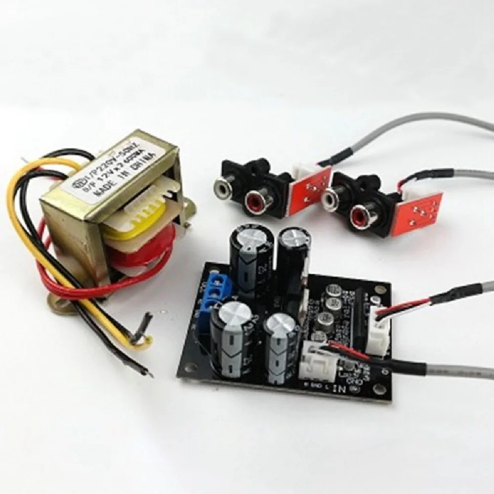 Vinyl Record Player Preamplifier Board MM MC Phono Amplifier Gramophone Head Magnification Preamp Dual AC 12-16V