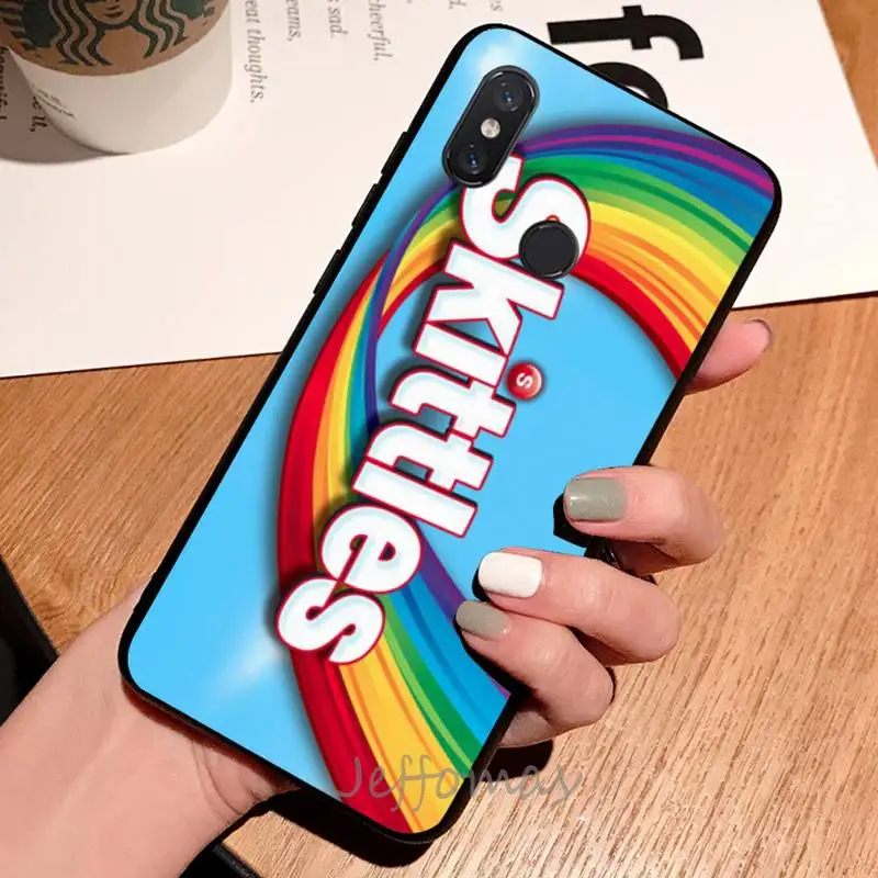 

Skittles Sweet Sour Fruit Candies Phone Case For Xiaomi Redmi note 7 8 9 t max3 s 10 pro lite