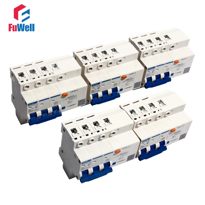 DZ47LE 32 3P + N защищенный от утечки автоматический выключатель RCBO работающий