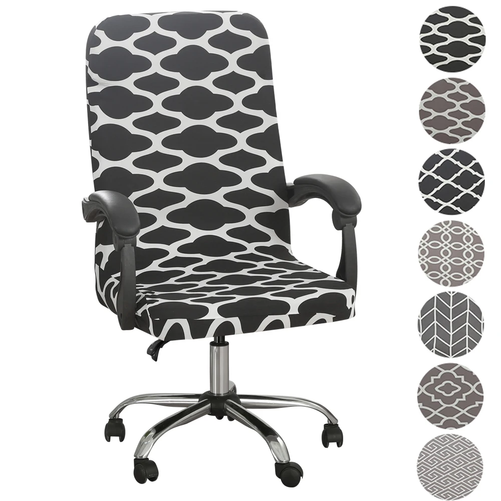 Чехол M/L для офисного стула с принтом | Дом и сад