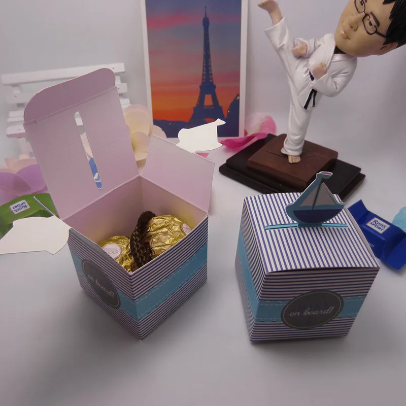 10 шт. Подарочная коробка конфет драже бумажная Свадебная подарочная мини