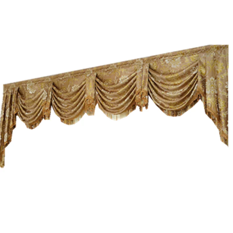 brown Valance Европейская пасторальная тонкая ткань с вышивкой занавеска вуаль занавеска Эстетическая затеняющая ткань занавеска для гостиной - Цвет: brown Valance