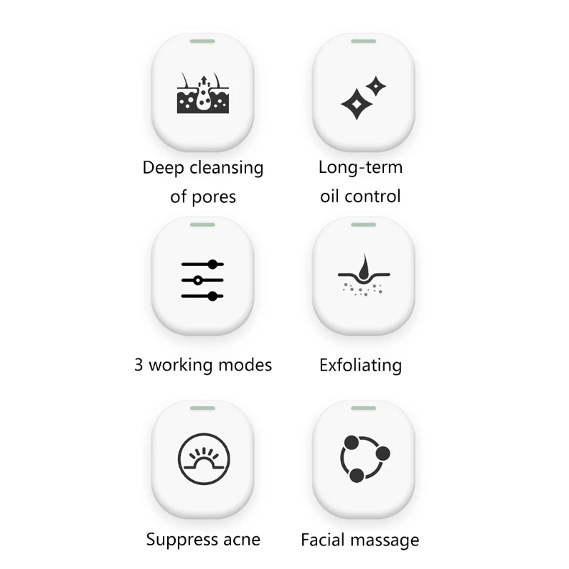 Электрическая ультразвуковая Очищающая щетка для лица с 3 режимами работы