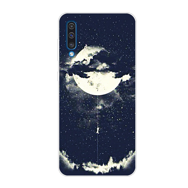 Frosted Black Чехол для samsung Galaxy A50,, модный Мягкий силиконовый чехол для samsung A30 30 A 50 A505, чехлы для телефонов - Color: Frosted Black