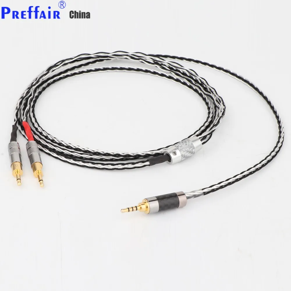 

Preffair 2.5/3.5/4.4mm Balanced 8core Silver Plated Headphone Upgrade Cable for HD700 HD 700 M1060 M1060c Earphone