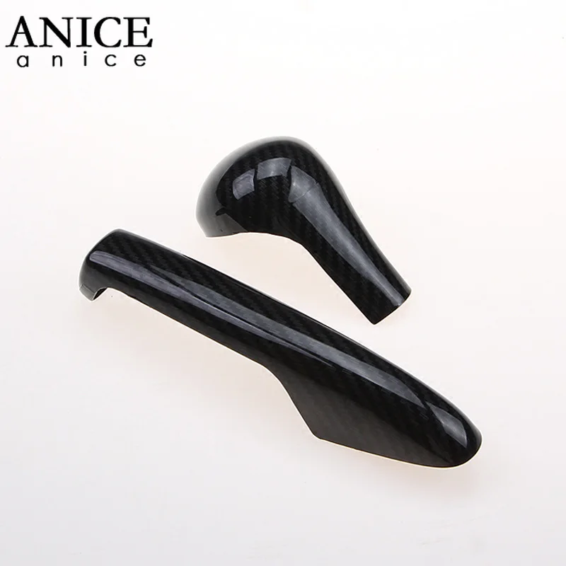 2 шт. карбоновый цветной внутренний чехол для рычага переключения передач ручка