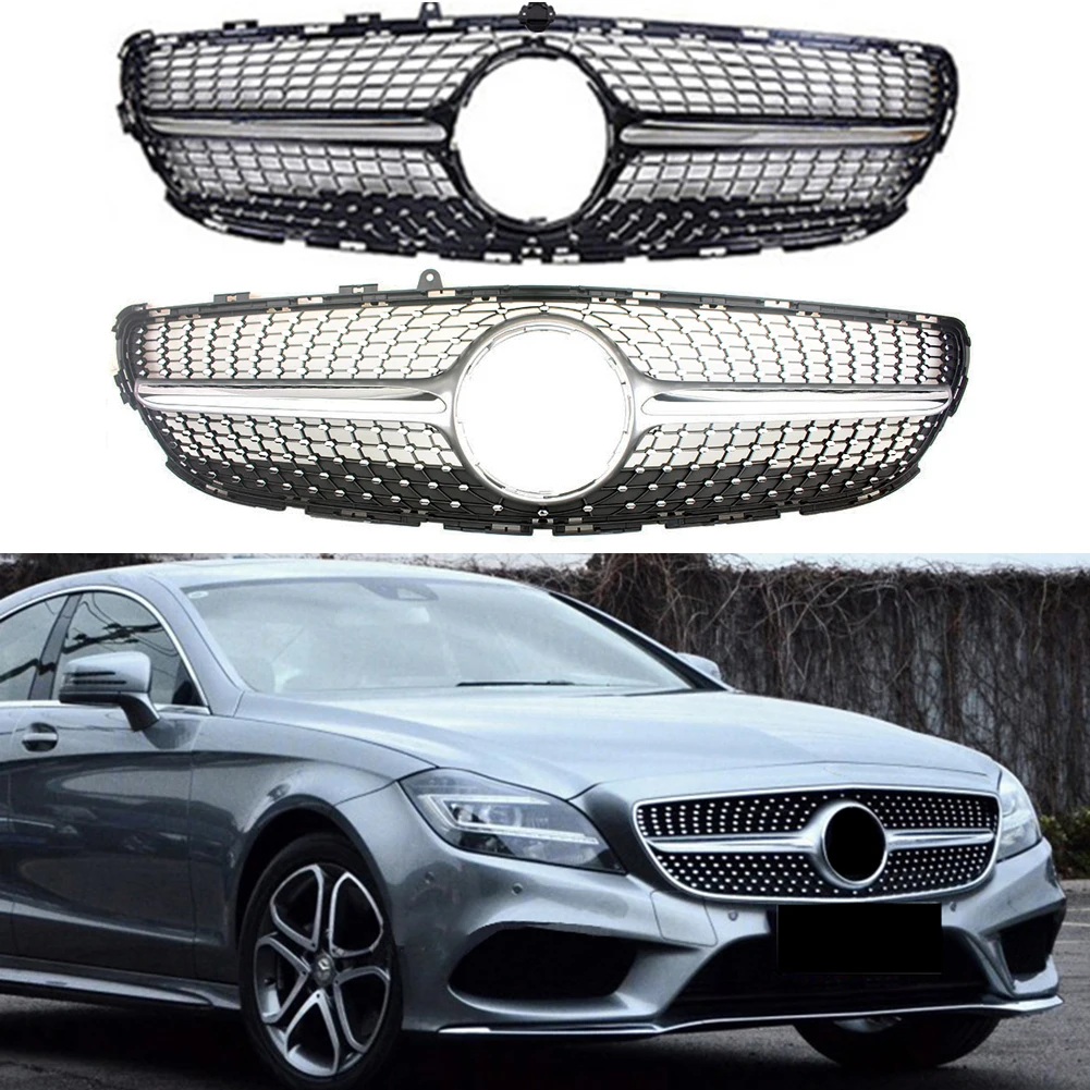 

Передний бампер, гоночный гриль, заготовка, решетка радиатора для Mercedes-Benz W218 Cls-Class 2015-2018 Diamond