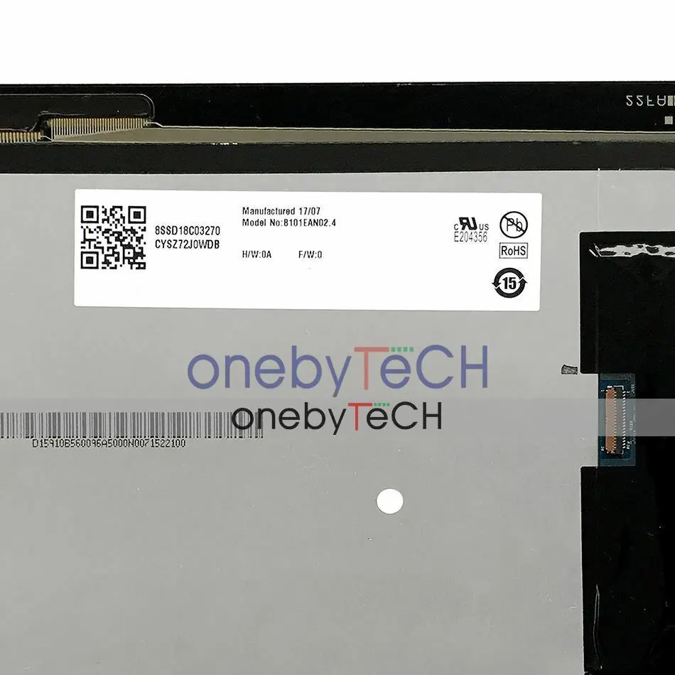 

Black Touch Screen LCD Display Assembly Fr Lenovo Yoga Tab 3 10 YT3-X50F YT3-X50