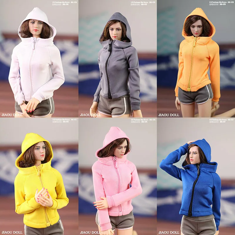 

JOA-47 1/6 Женская куртка с капюшоном Одежда для детей подходит для 12 ''солдат фигурку тела