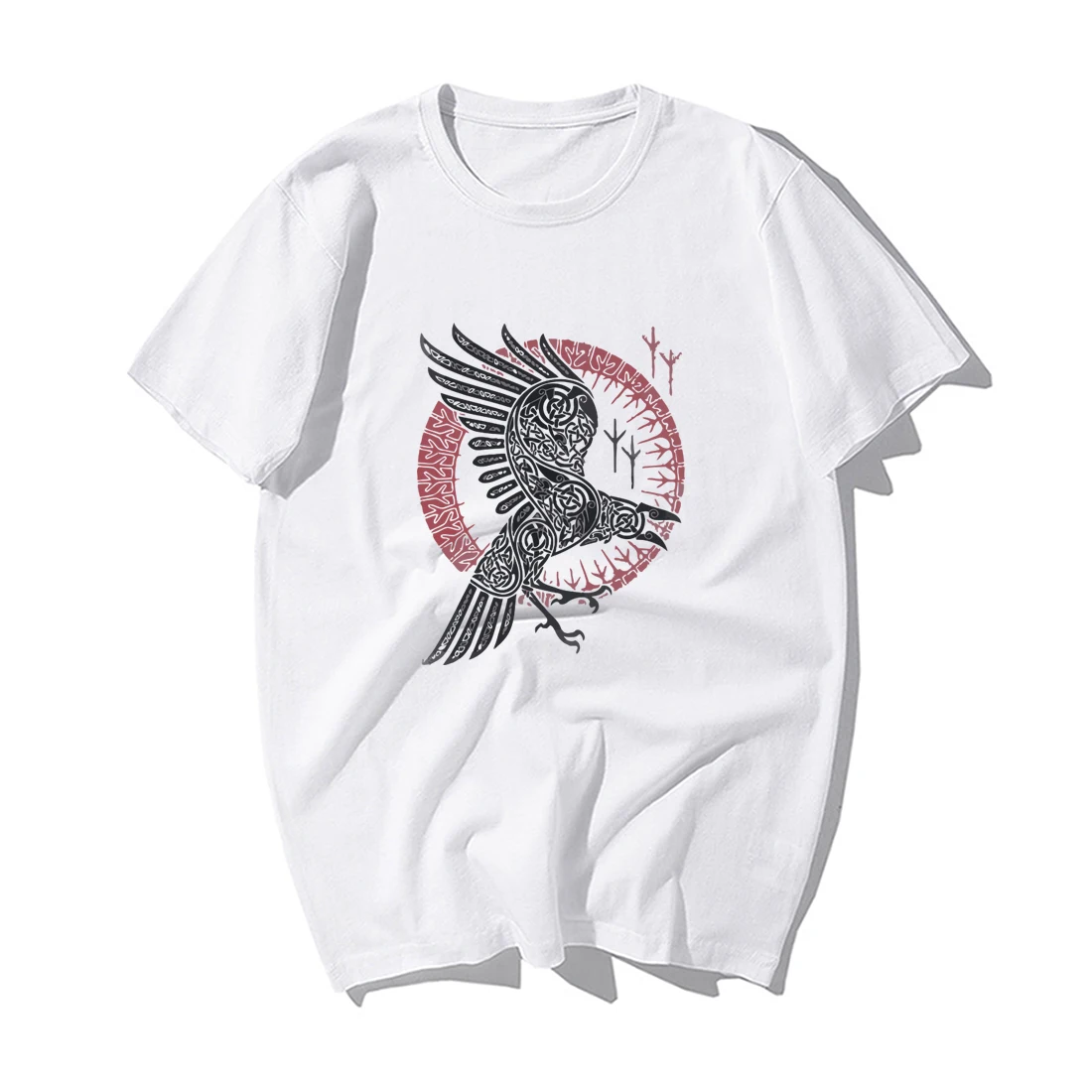 

Ретро Классическая викинговая ТВ-шоу футболка Ragnar'S Raven Мужская футболка с рисунком летняя хлопковая Футболка Хип-Хоп Топы Harajuku уличная одеж...