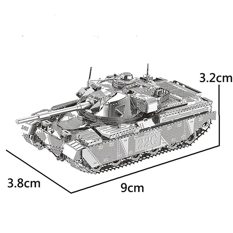 

3D Metal Puzzle Chief tank MK50 Military Model DIY Laser Cut Assemble Jigsaw Toys Desktop decoration GIFT For children