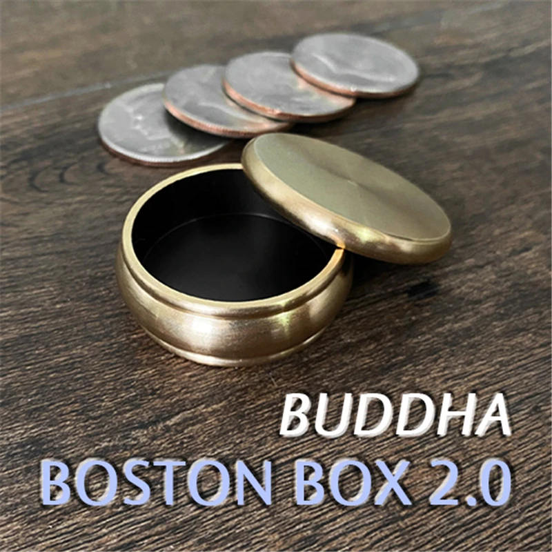 Будда Бостон коробка 2 0 + полудоллар оболочка волшебные фокусы приближение