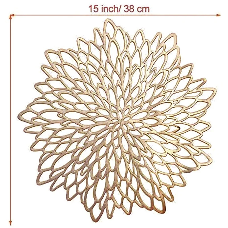 Золотой круглый коврик круглая поливинилхлоридная вырез место на Рождество
