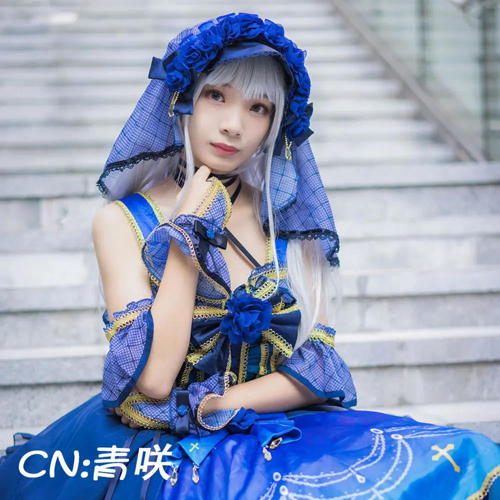 Костюм для косплея аниме взгляд! Minato Yukina Roselia 4-й одиночный 「 ONENESS 」 платья