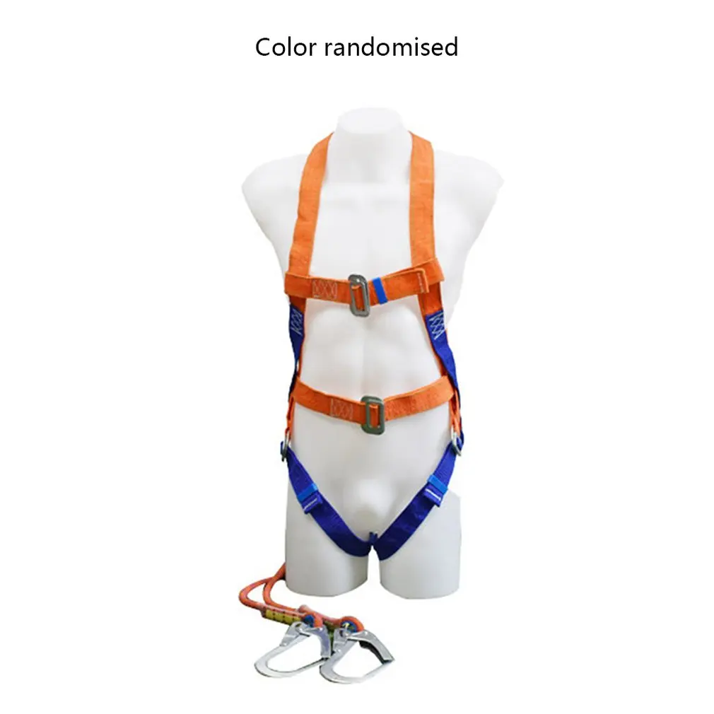 

Aerial Work Polypropylene Double Rope Hook Five-point Full Body Harness High-altitude Industrial Safety Belt
