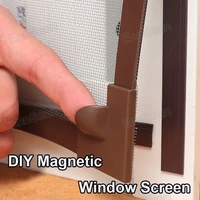 100 cm width adjustable magnetic window screen for window anti mosquito net mesh with full frame with easy diy installati