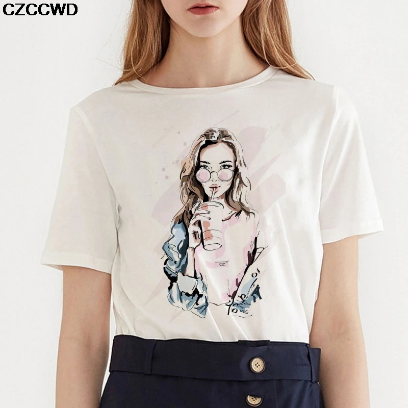 

Poleras Mujer De Moda 2019 Ulzzang Harajuku Модная белая футболка Vogue Женская стильная футболка Повседневная Уличная одежда женская футболка