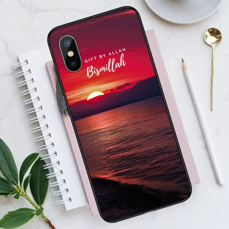 

Islamic Muslim Bismillah Phone Case for iPhone 11 12 pro XS MAX 8 7 6 6S Plus X 5S SE 2020 XR Luxury brand shell funda coque